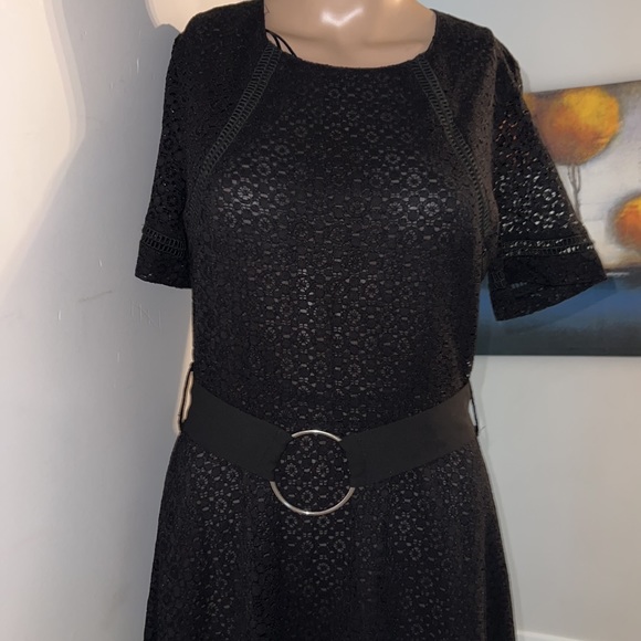 Black Lace Maxi Dress for Women size - Picture 10 of 11